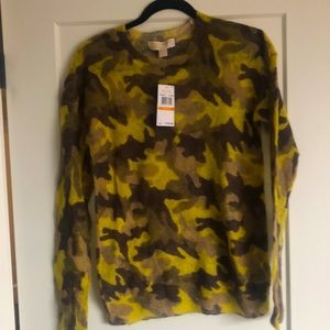 MK Camo sweater wool/mohair size sm